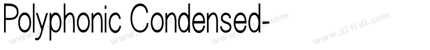 Polyphonic Condensed字体转换